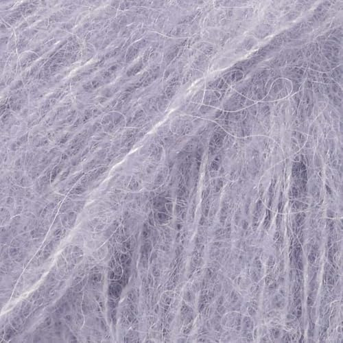 Drops Brushed Alpaca Silk color 17 hell lavendel, 25g Lacegarn mit Seide und gebürsteter Alpakawolle, flauschig weich