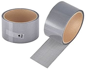 KOIMBRA® Nastro Ripara Zanzariere Adesivo Biadesivo Telato Novità Tenda Finestra Zanzariera Tessuto Fibra di Vetro Screen Repair Patch Grigio Sticky Net adesivi per zanzariera 2m X 5cm (Doppio)