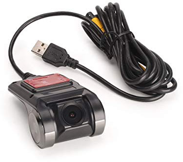 ERISIN Wasserdicht 120°USB Dash Kamera DVR Recorder 720P Für Android Autoradio 10/11/12