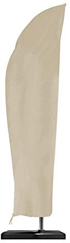 Copertura Ombrellone Impermeabile, Resistente Tessuto Antistrappo Resistente All'ombrello Copertura Per Ombrellone A Sbalzo Extra Grande, Impermeabile, Antivento, Anti-UV (Beige,205*25*57*48CM)