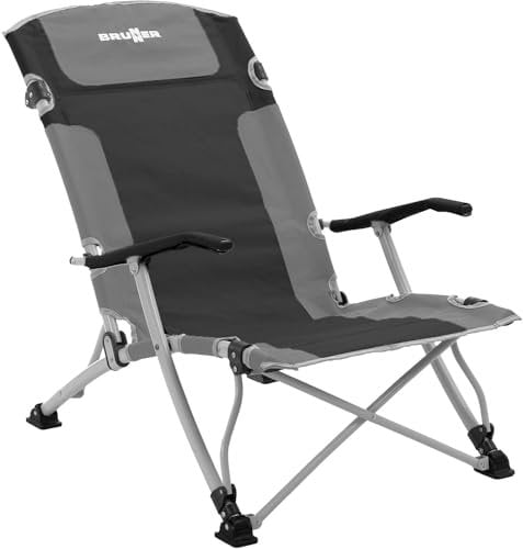 BRUNNER Bula XL Stuhl Grey/Black 2021 Campingstuhl