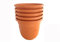 5er Set Blumentöpfe Durchmesser Farbe 18 cm Terrakotta große Übertöpfe für Innen und Außen Kräutertopf Übertopf Untertopf Blumentopfset Blumenkübelset Pflanzgefäße Pflanztopf Untertöpfe