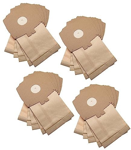 vhbw 20x Sacs compatible avec Electrolux D700, D715, D720/P, D725, D728, D729, D730, D735, D736, D738 - papier, 26.25cm x 15,15cm, marron