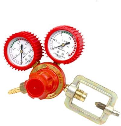 jingtinghy Wasserdurchfluss Druckminderer Regler-Durchflussmesser Gasregler Flowmeter Regelventil (Color : Acetylene Meter 1)