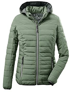 G.I.G.A. DX Damen Uyaka Steppjacke Casual Funktionsjacke in Daunenoptik mit abzippbarer Kapuze, mint, 36 EU
