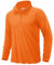 KEFITEVD Mens Outdoor UPF 50+ Top Summer Hiking T Shirt Long Sleeve Sun Protection Tops with 1/4 Zip,FL Orange,2XL