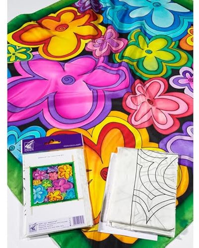 PAINT IT EASY NEU Gutta-Tuch 74x74, Pongé 08, Motiv 'Liza'