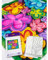 PAINT IT EASY NEU Gutta-Tuch 74x74, Pongé 08, Motiv 'Liza'