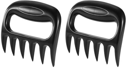 2 PCS Black Meat Tearer, Bear Claw Meat Divider, Pork Claw Meat Claws, Meat Handling Tools, Plastic Meat Pulling Fork, Barbecue Spreader