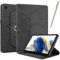 Netany Rotating Custodia per Lenovo M10 Plus Tablet 3Rd Gen 10.6 Pollice 2022 (Tb-125F/Tb-128F), con penna PU Pelle Flip Cover, Supporto Rotazione 360 Protettiva Cover [Auto Sveglia/Sonno] - Nero