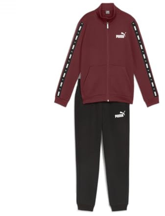 PUMA Tape Sweat Suit FL B, Jungen Trainingsanzug, Intense Red, 670114