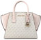 Michael Michael Kors Avril Umhängetasche mit kleinem Logo, Reißverschluss oben, Powder Blush, Pwd Blsh Mlt