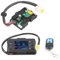 Emiif LCD-Schalter Standheizung Monitor mit 4-Tasten-Fernbedienung, Motherboard, für 3 KW 5 KW 8 KW Luft Diesel Standheizung (12 V)
