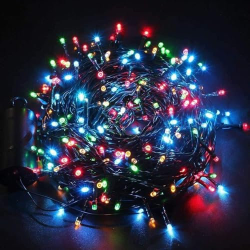 Marco Paul Christmas Tree Lights - 400 Multi LED Fairy String Lights, Battery Operated Indoor Outdoor Decorations