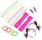 PACKOVE Halsketten Netzstrümpfe Ohrringe Accessoires Für Kostüme Aus Den 80er Jahren Stirnband Frauen Armband Netzhandschuhe Frauen Halskette Requisiten Fräulein Bilden