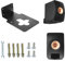 ZLiT for KEF LS50 Meta Speaker Stand Wall Mount,Metal Wall Mount Holder Bracket Stand for KEF LS50 Meta LS50 Wireless II Speaker Mounts (Black)