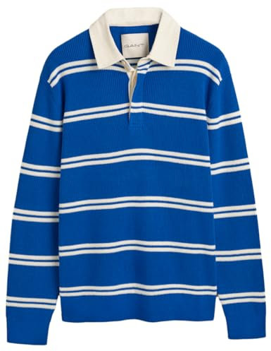 GANT Men's Cotton Cable Half Zip Pullover Sweater, Grey Melange, XL