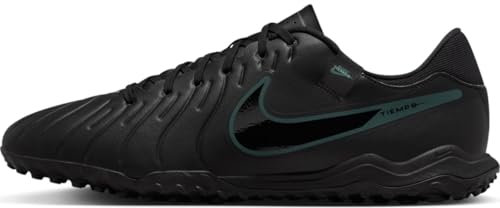 NIKE Men's Tiempo Legend 10 Academy Tf Sneaker, Black Black Deep Jungle, 8 UK