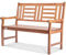 VEVOR Gartenbank Terrassenbank aus Holz, 122 cm Parkbank Ruhebank 318 kg Tragkraft, 3 Personen Garten- und Parkbank mit Rückenlehne & Armlehnen, Vintage Sitzbank für Garten, Park, Hof, Veranda usw.