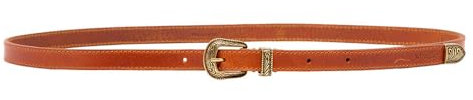 Wrangler Women's Thin Western Belt, Cognac, 95