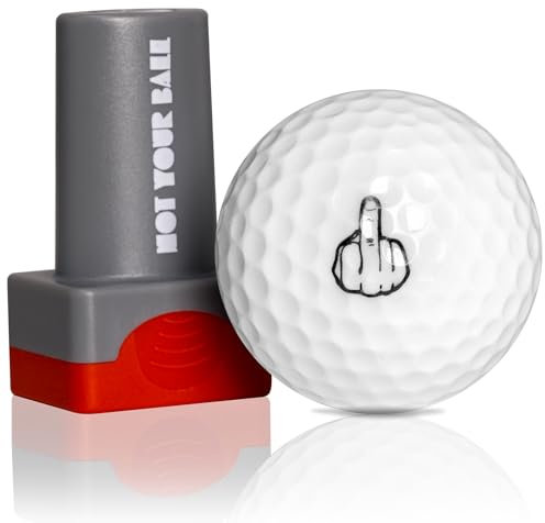 QUBI Golfballstempel, Golfball-Stempel, wiederverwendbarer selbstfärbender Golfball-Stempel-Marker zur Identifizierung von Golfbällen, Golfgeschenk, Golfzubehör für Männer und Frauen, Golfer