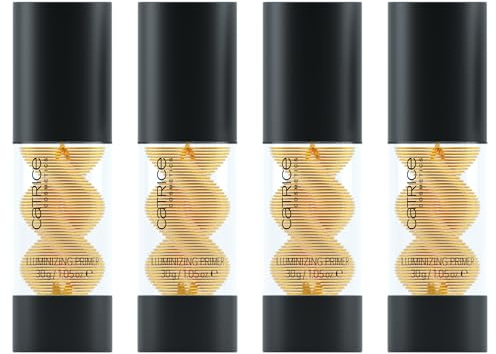 Catrice MYSTIC FOREST Illuminizing Primer, Nr. C01, feuchtigkeitsspendend, pflegend, grundierend, natürlich, strahlend, vegan, ölfrei, ohne Parfüm, ohne Alkohol, 4er Pack (4x30g)