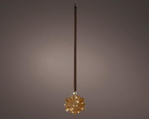 Lumineo LED Blume braun/warmes Weiss 8x19x19cm