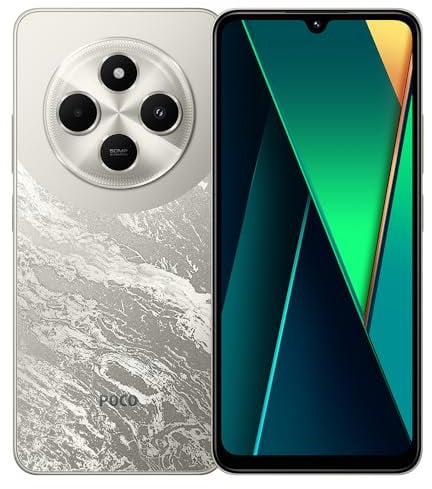 Xiaomi Poco C75 Smartphone 8+256GB No Contract Cell Phone 6.88 Inch Display MediaTek Helio G81 Octa-core Processor 50MP AI Triple Camera 5160mAh Battery NFC Dual SIM Golden