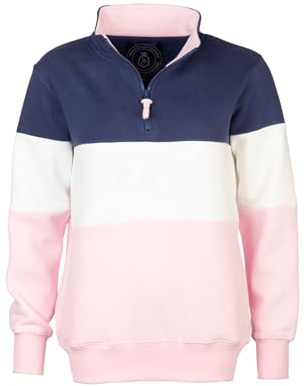 Rydale Ladies Country Sweatshirt Embroidered Women's Sweater Striped Women