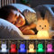 Playtastic Nachtlicht Kinder Touch: Akku-Silikon-Nachtlicht Hase für Kinder, RGBW, dimmbar, USB (Kinderschlafzimmer, LED Tier, Akkus)