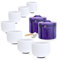 HYE-EUN 432Hz 7-12 Crystal Singing Bowls Set of 7pcs Frosted Quartz with 2 Carrying Cases Meditation Sound Bath