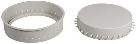 Rayher Silikon Gießform Untersetzer mit Lochrand, 15 cm ø, Höhe 4 cm, zum Ausgießen mit Kreativ Beton, Art Resin Gießharz, Raysin-Gießpulver, Gießform Schale, 36198000, Grau