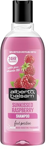 Alberto Balsam Sunkissed Raspberry Shampoo - 300ml - 24HR Fragrance - Pro-Vitamin B5 - All Hair Types