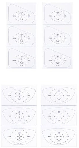 GMBYLBY 12 x Golfschläger-Aufkleber für präzise Schwünge und Schläge
