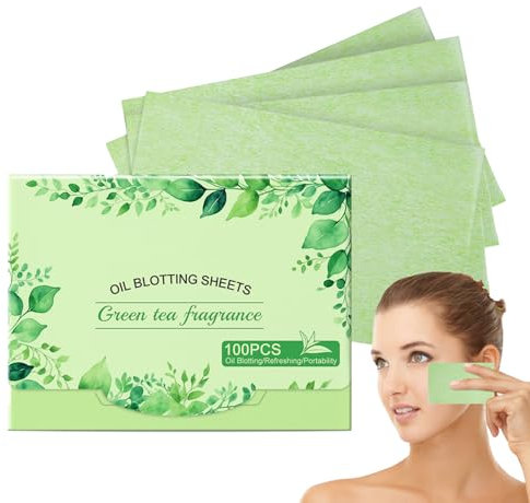 yuchdzexu Oil Blotting Sheets for Face - 100X Oil Wipes for Face | Refreshing Makeup-Friendly Pads, Anti-Shine Wipes for Travel Daily Home Outdoor