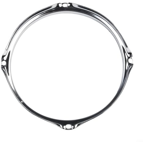 Robuste Zinklegierung Snare Drum Hoop Felgenschutz für 8 bis 14 Zoll Trommeln Ersatz Metall Drum Hoop Ring Felge für Drum Set Wartung (8 Zoll)