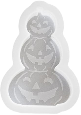 Bkljkf Halloween Formen Aus Silikon - Dufttherapie Gruselformen,Antihaft Halloween Silikonformen für Seifenherstellung, Aromatherapie, Kerzen, Gips und Knete