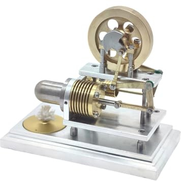 Stirlingmotor Modellbausatz Wärmekraftmaschine Demonstrationsmodell Externe Verbrennung Mechanisches Wissenschafts für Physik Experiment STEM Erwachsene