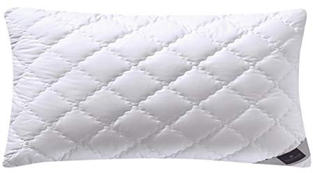 Billerbeck Kopfkissen ALCANDO® - Faserkissen ca. 40 x 80 cm – Kissen mit mittlerer Stützkraft – Bezug aus Baumwolle mit Reißverschluss – AIRFLOCKS® Füllung, individuell anpassbar
