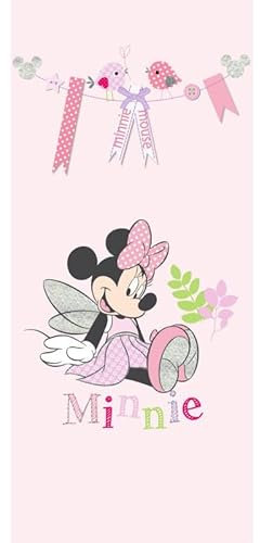AG Design FTDN V 5489 Minnie Mouse Vintage Fee Disney Papier Peint intissé pour Chambre d'enfant Multicolore 90 x 202 cm