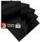 Ultraflex S Textilfolie für Plotter 61 Farben Din A4 Bogen 30x20cm Plotterfolie matt auf Stoffe Kleidung T-Shirt Folie Flexfolie DIY Zubehör (01 Schwarz, 5er Set)
