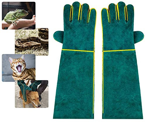 Anti-Biss Arbeitshandschuhe, FIPASEN 40 cm/ 15,7 Zoll Bissfeste Handschuhe für den Umgang mit Tieren für Schweißen, Gartenarbeit, Umgang mit Hunden/Katzen/Vögeln/Schlangen/Eidechsen/Schildkröten
