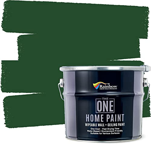 THE ONE Home Paint 2.5 Litres Water-based Wipeable Wall and Ceiling Paint (Night Forest)