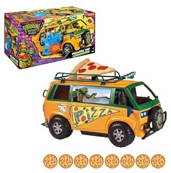 TEENAGE MUTANT NINJA Turtles: Mutant Mayhem Pizza Fire Delivery Van. Ideal present for boys 4 to 7 years and TMNT fans!