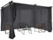 IDMarket – Pergola edición limitada Techo retráctil 3x4 M y 4 cortinas, color gris antracita