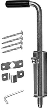 Gal Industrial Torriegel verzinkt 220 mm, Türriegel Bolzenriegel für Garagentore Pforten Gartenlaube, 1 Stück