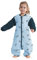 Miracle Baby® Sac de Couchage d'hiver pour Bébé 2.5TOG, Gigoteuses Douillette à Pieds, Grenouillère Manche Longue Amovible, Turbulette Primtemps Automne Hiver, Longueur 72 cm, 6-18 Mois