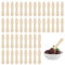 Lot de 200 cuillères à glace en bois, tiges de glace, cuillères à dégustation en bois, mini cuillères en bois, vaisselle biodégradable, respectueuse de l'environnement, convient pour la dégustation de
