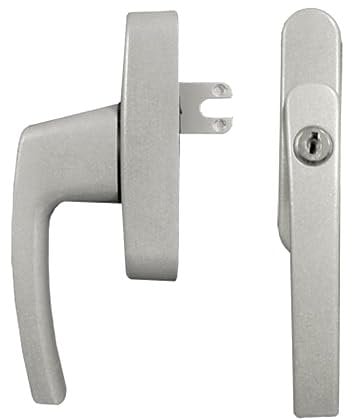 Roto Siegenia Si Aubi Alu500 Ersatzgabel und Klinge aus Aluminium, mit Kippdrehung, silberfarben