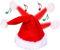 EHOTER Bewegliche Weihnachtsmütze Singende Tanzende Nikolausmütze Plüsch Rand Weihnachtsfeier Rote Santa Weihnachtsmann Mütze Kostüm Weihnachtsschmuck Warm Mütze Herren Damen Party Dekorationen (1)
